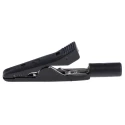 Hirschmann Test & Measurement Black Crocodile Clip Brass Contact 5A Insulated 930317800