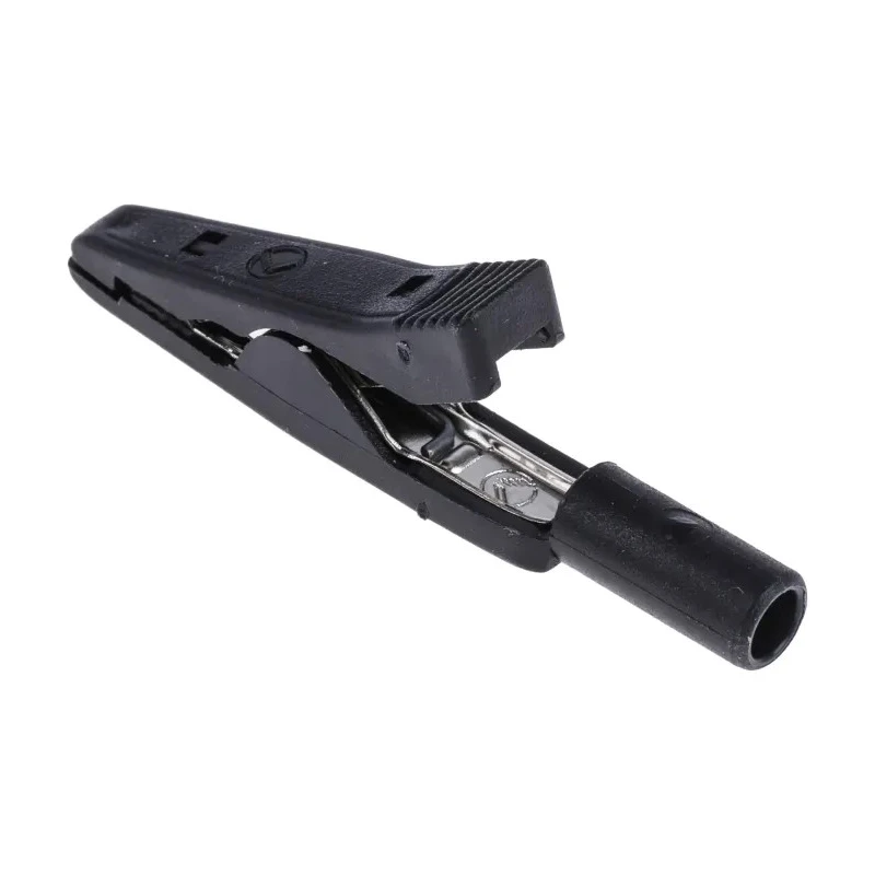 Hirschmann Test & Measurement Black Crocodile Clip Brass Contact 5A Insulated 930317800