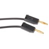 Staubli Connector Test Lead 10A, 30 V AC, 60 V DC, Black, 500 mm Lead Length 28.0039-050-21