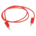 Staubli Connector Test Lead 10A, 30 V AC, 60 V DC, Red, 500 mm Lead Length 28.0039-050-22