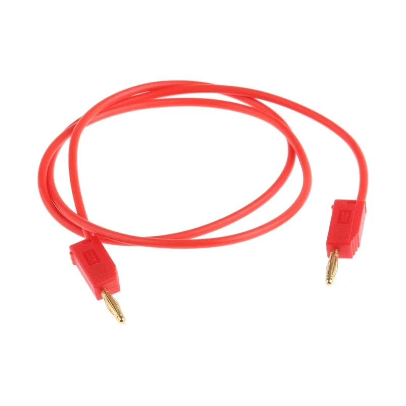 Staubli Connector Test Lead 10A, 30 V AC, 60 V DC, Red, 500 mm Lead Length 28.0039-050-22