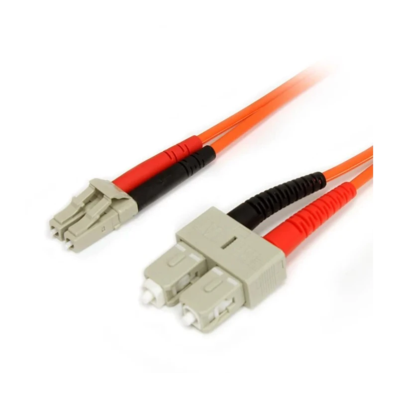 StarTech.com OM1 Multi-Mode Duplex Fibre Optic Cable, 125μm Core Diameter, Low Smoke Zero Halogen Jacket, Orange, 3m FIBLCSC3