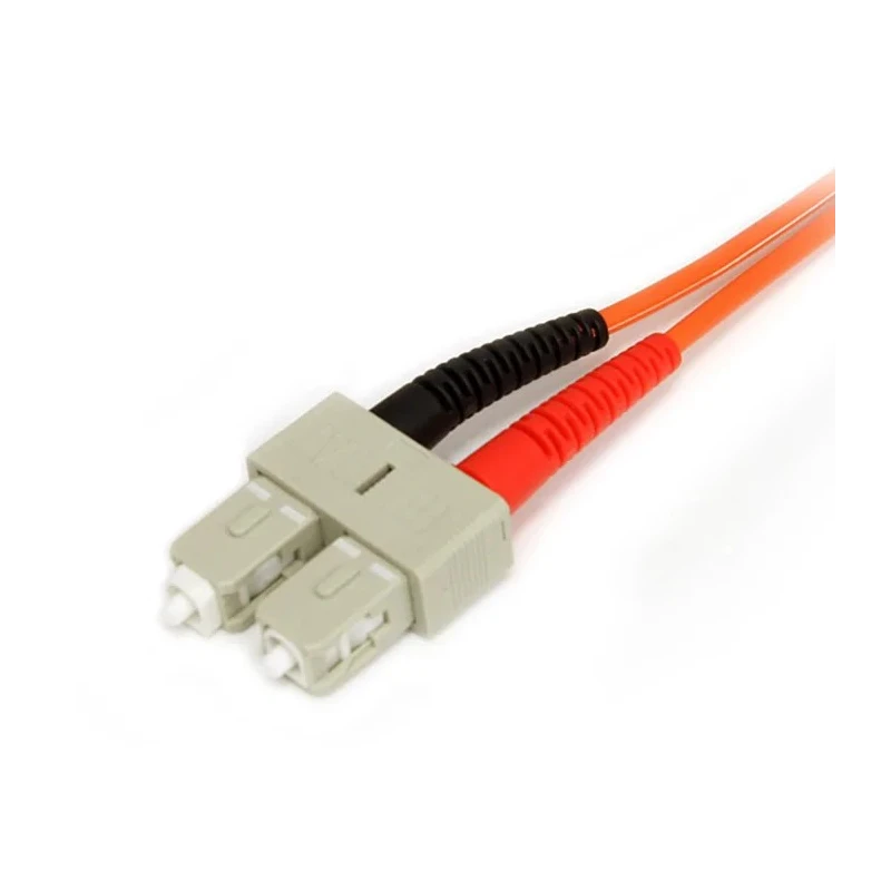 StarTech.com OM1 Multi-Mode Duplex Fibre Optic Cable, 125μm Core Diameter, Low Smoke Zero Halogen Jacket, Orange, 3m FIBLCSC3