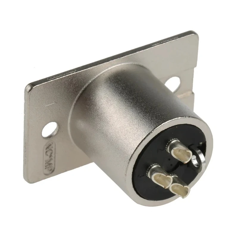 RS PRO Panel XLR Connector, Straight, 50V, Male, 3 Contacts, Silver over Nickel Plating NC3MP