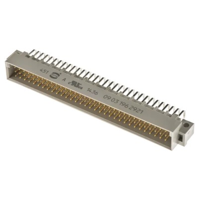 HARTING DIN 41612 Connector 96 Way 2.54 mm Pitch, Type Through Hole, Type C, Solder Termination, Class C1, 3 Row 09031962921