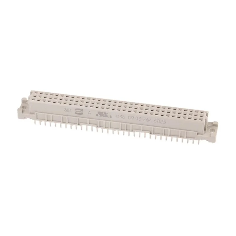 HARTING DIN 41612 64 Way 2.54 mm Pitch, Type Through Hole, Solder Termination, Class C2, 2 Row Female Straight 09032646825