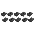 StarTech.com Fibre SFP Transceiver Module, Duplex, Dust Cover Caps Pack of 10 SFPLCCAP10