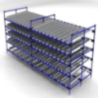 Industrial Flow Rack System 200 kg/shelfs