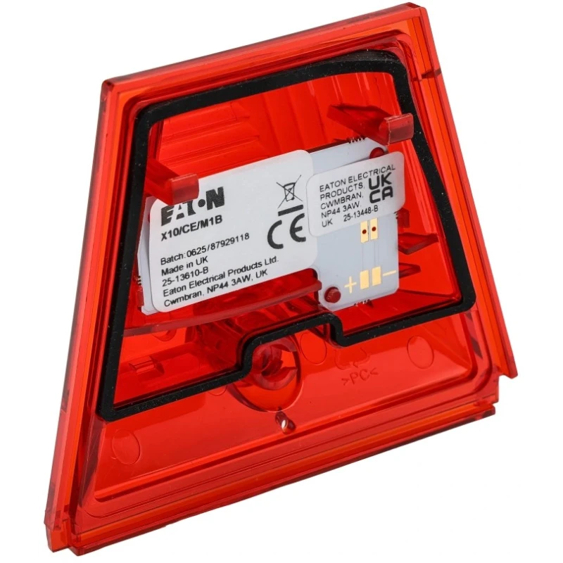 Eaton X10 Mini Series Red Beacon-Sounder Combination IP69 230V AC 100 dB @ 1m Industrial Sounder Beacon 