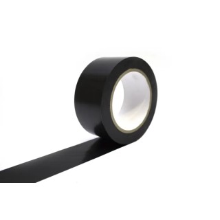 Coba Europe Black Polyvinyl Chloride Hazard Tape 50 mm x 33 m 15 μm Thickness TP010002