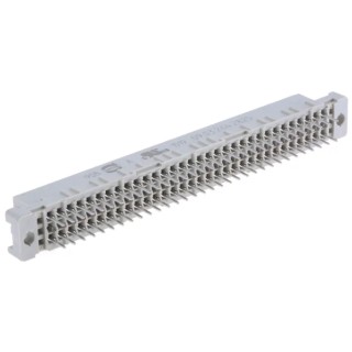 HARTING DIN 41612 64 Way 2.54 mm Pitch Type C Through Hole 2 Row Female Straight Connector 09032642825