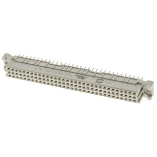 HARTING DIN 41612 96 Way 2.54 mm Pitch Type C Through Hole Female Connector, Class C1, 3 Row Straight 09032962825