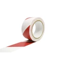 Coba Europe White, Red Polyvinyl Chloride 33 m Hazard Tape 15 μm Thickness TP130302