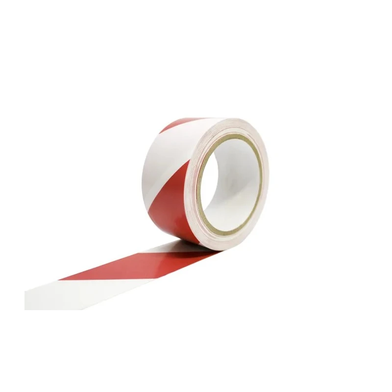 Coba Europe White, Red Polyvinyl Chloride 33 m Hazard Tape 15 μm Thickness TP130302