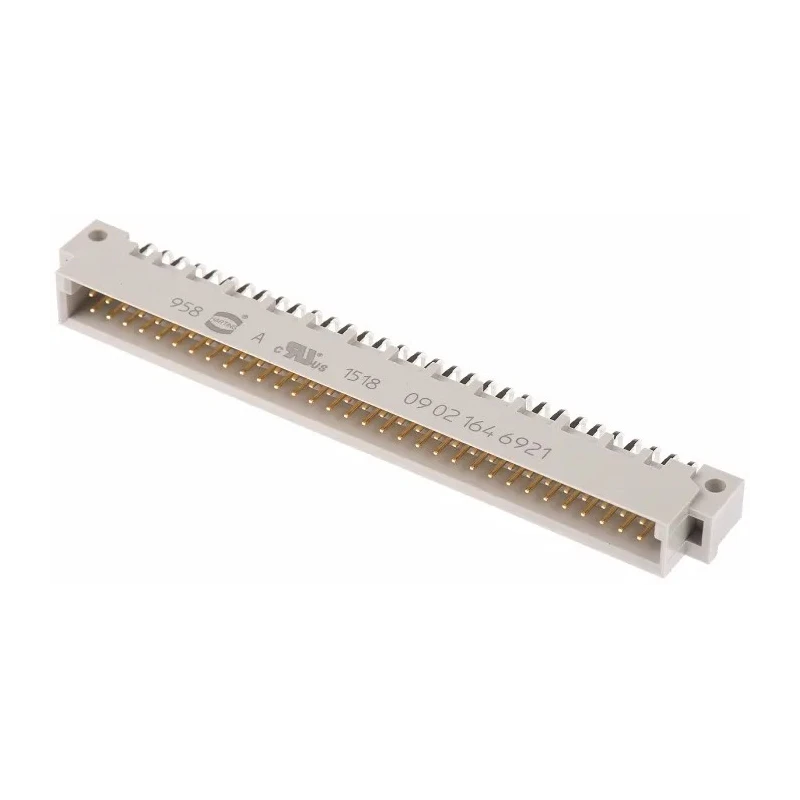HARTING DIN 41612 DIN 41612 Connector 64 Way 2.54 mm Pitch Through Hole, Type C/2, Solder Termination, Class C2 09021646921