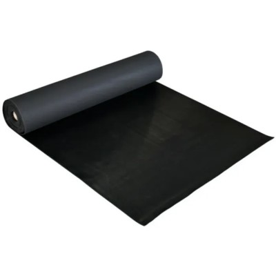 Coba Europe Black Anti-Slip Flooring Natural Rubber Mat Roll 5 m x 1.2 m x 6 mm RR010045