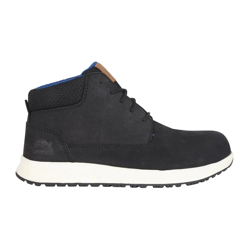 Himalayan Black Non-Metallic Toe Capped Unisex Safety Boots Size UK 13 EU 48 Composite Midsole Nubuck Upper EN ISO 4413BK130