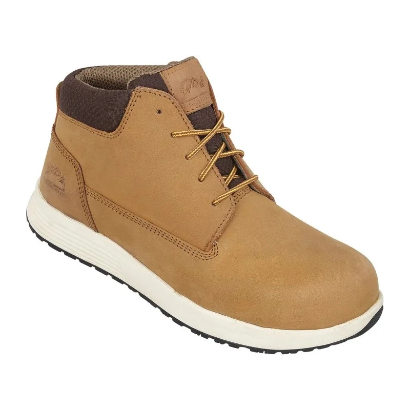Himalayan Tan Nubuck Non-Metallic Toe Capped Unisex Safety Boots Size 7 EU 41 Composite Midsole EN ISO 20345:2011 4412TN070