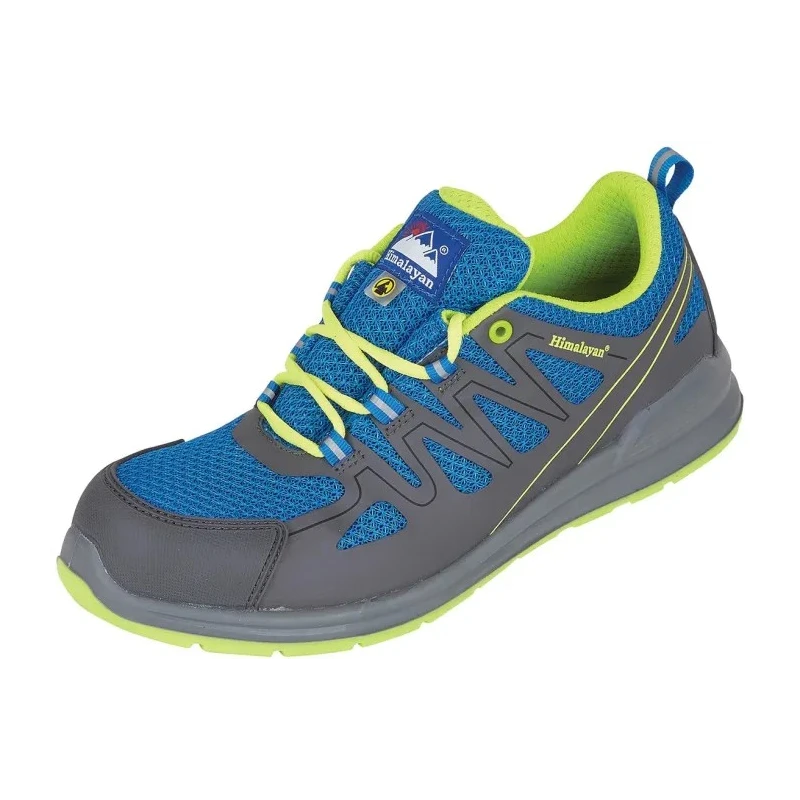 Himalayan Blue Non-Metallic Safety Trainer Lace Up, Unisex, UK 7 EU 41 4331NV070