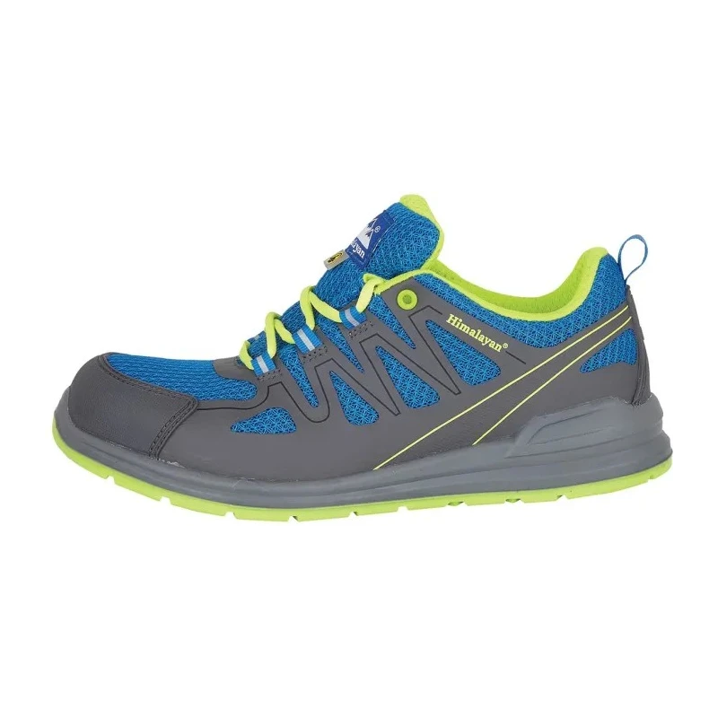 Himalayan Blue Non-Metallic Safety Trainer Lace Up, Unisex, UK 7 EU 41 4331NV070