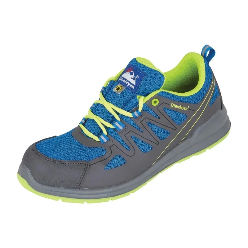 Himalayan Blue Unisex Non-Metallic Safety Trainer Lace Up UK 8 EU 42 Composite Midsole ESD SRC Slip Resistant 4331NV080