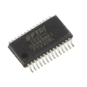 FTDI Chip Multiprotocol Transceiver 28-Pin SSOP, USB to Serial UART Interface, 1 Transmitter, 1 Receiver, 3MBd FT232RL-REEL