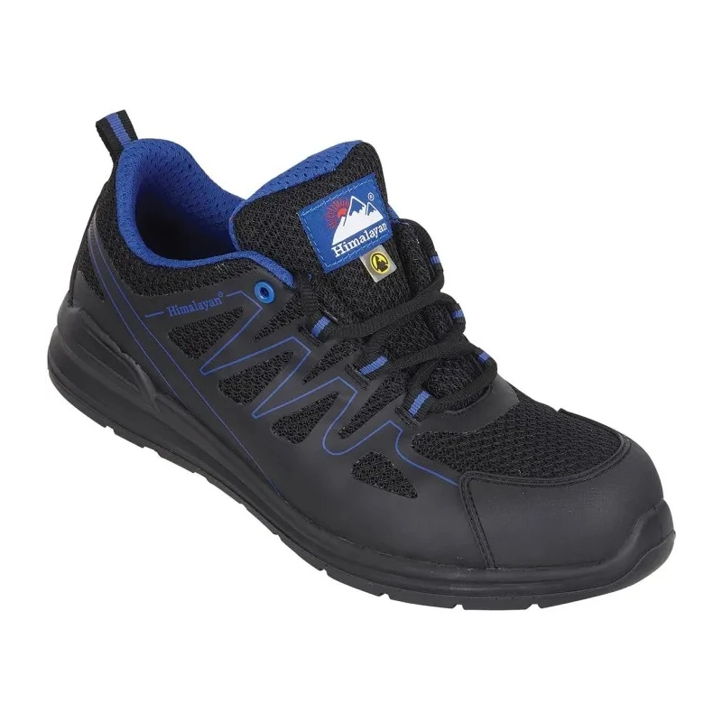 Himalayan 4333 Unisex Black Non-Metallic Safety Trainer, Lace Up, Size UK 9 EU 51, Composite Midsole, SRC Slip 2603BK090
