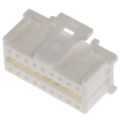 Molex MicroClasp Female Connector Housing 18 Way 2 Row Straight 2 mm Pitch Nylon Housing 51353-1800