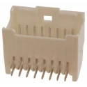 Molex MicroClasp Series Right Angle Through Hole 10 Contact 2 mm Pitch 2 Row Shrouded PCB Header 55959-1030
