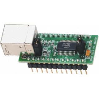 FTDI Chip UM245R USB to Parallel FIFO Development Module for Standard 15.0mm 24 Pin DIP Socket UM245R
