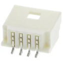 Molex Pico-Clasp Series Right Angle Surface PCB Header 4 Contact 1 mm Pitch 1 Row Shrouded 501568-0407