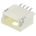 Molex Pico-Clasp Series Right Angle Surface PCB Header 4 Contact 1 mm Pitch 1 Row Shrouded 501568-0407
