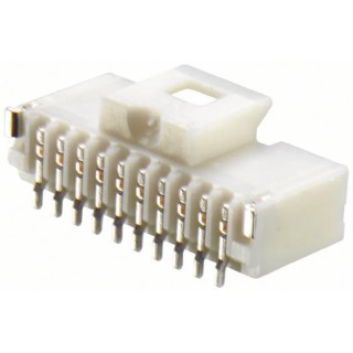 Molex Pico-Clasp Series Straight Surface PCB Header 4 Contacts 1 mm Pitch 1 Row Shrouded 501331-0407