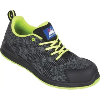 Himalayan Unisex Black Non-Metallic Safety Trainer UK 9 EU 43 Composite Midsole Slip Resistant Heat Resistant SRC 4341BK090