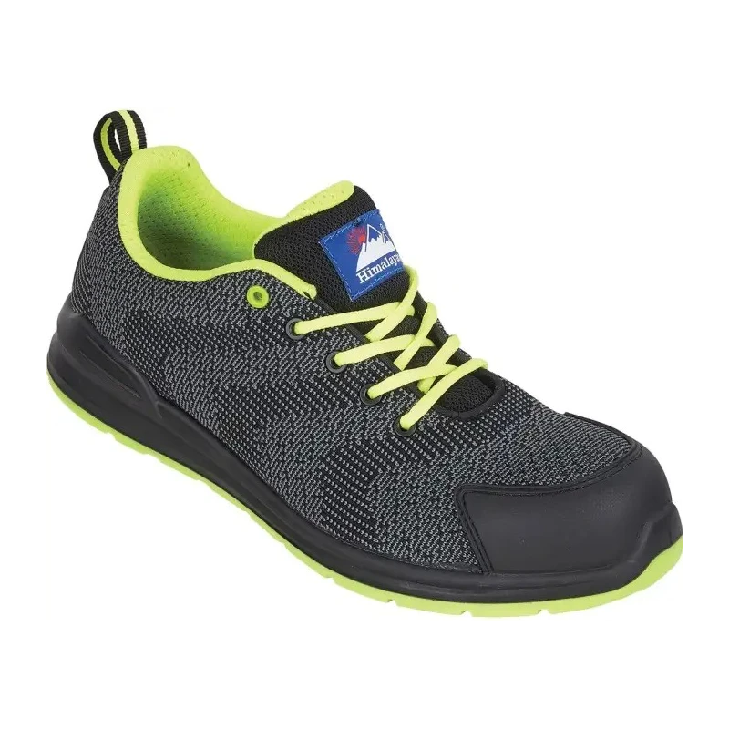Himalayan Unisex Black Non-Metallic Safety Trainer UK 9 EU 43 Composite Midsole Slip Resistant Heat Resistant SRC 4341BK090