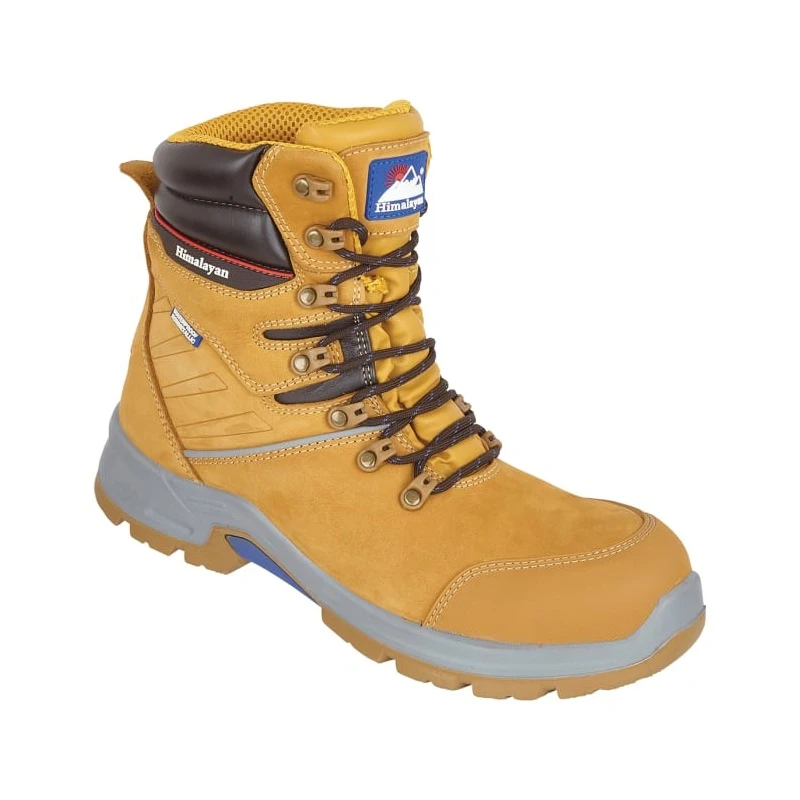 Himalayan Safety Boots Honey Leather Non-Metallic Toe Capped Composite Midsole SRC Slip Resistant EN ISO 20345:2011 5211HY110
