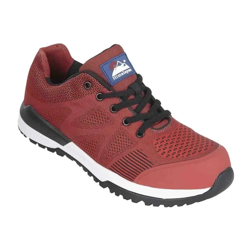 Himalayan Unisex Red Non-Metallic Safety Trainer Lace Up UK 4 EU 37 EN ISO 20345 SRC 4313RD040