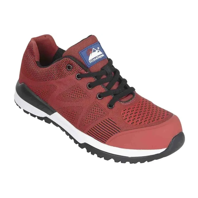 Himalayan Unisex Red Non-Metallic Safety Trainer Lace Up Slip Resistant Heat Resistant HRO SRC EN ISO 20345 2011 4313RD050