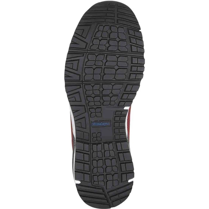 Himalayan Unisex Red Non-Metallic Safety Trainer, Lace Up Closure, Size UK 6 EU 39, EN ISO 20345 2011 S1P SRC 4313RD060