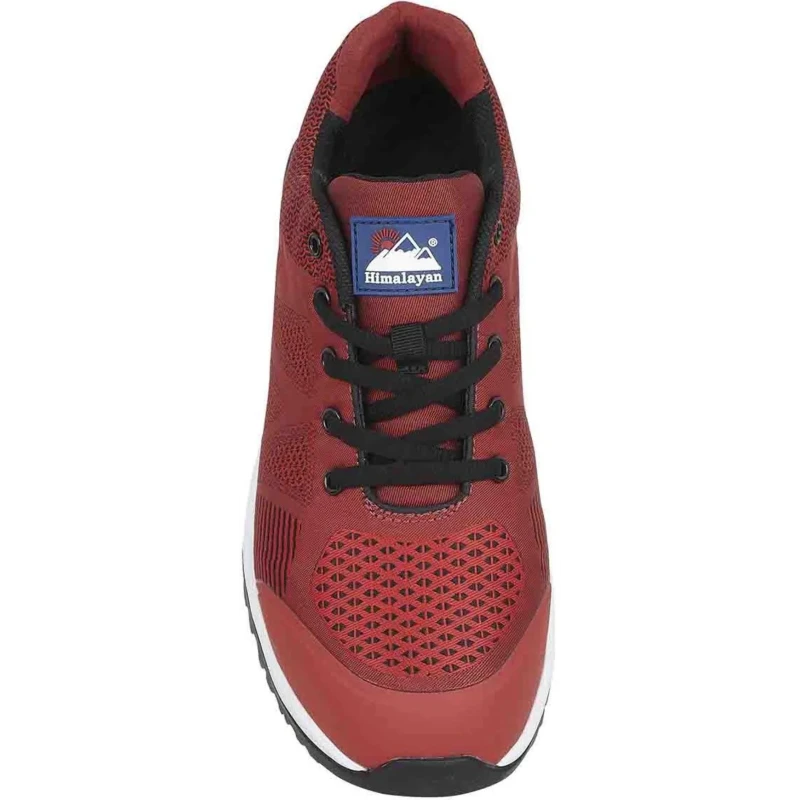 Himalayan Unisex Red Non-Metallic Safety Trainer, Lace Up Closure, Size UK 6 EU 39, EN ISO 20345 2011 S1P SRC 4313RD060