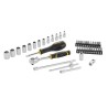 Stanley 42-Piece 1/4 in 6 Point Socket Set with Satin Chrome Finish FMMT82683-1