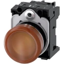 Siemens Panel Mount Orange LED Indicator, SIRIUS ACT 3SU11 Series, 22 mm Cutout, 24 V AC/DC, Metal Body 3SU1152-6AA00-1AA0