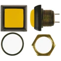 ITW Switches 59 Series Miniature Momentary Push Button Switch Panel Mount, 13.6 mm Cutout, SPST, Clear LED, IP67 59-215