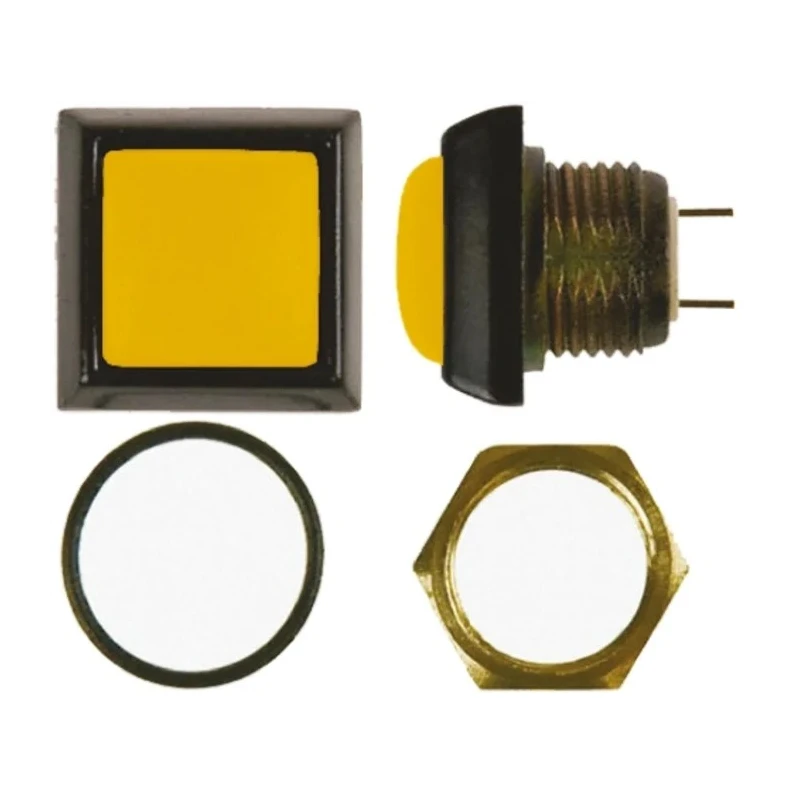 ITW Switches 59 Series Miniature Momentary Push Button Switch Panel Mount, 13.6 mm Cutout, SPST, Clear LED, IP67 59-215