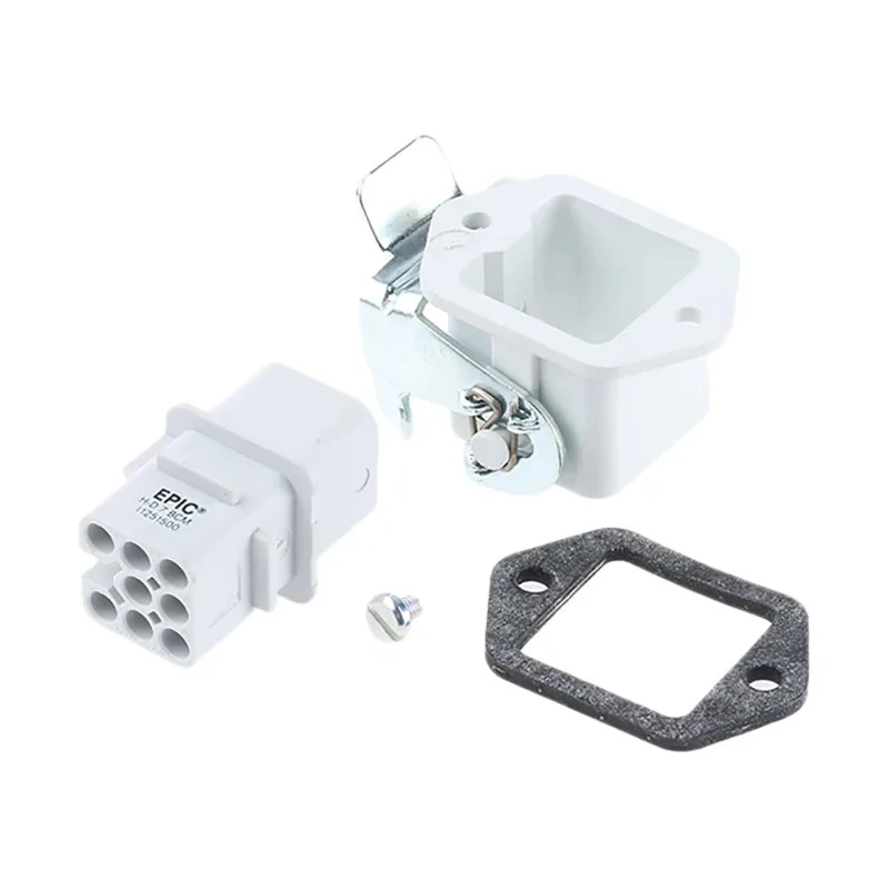 EPIC Heavy Duty Power Connector 7 Way 10A 250V HD Series 10422000+11251500
