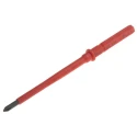 Wera Insulated Screwdriver Blade PH1 Tip 154 mm Blade Zinc Phosphated Chrome Plated VDE 1000V Approved 003440
