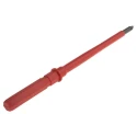 Wera Insulated Screwdriver Blade PH1 Tip 154 mm Blade Zinc Phosphated Chrome Plated VDE 1000V Approved 003440