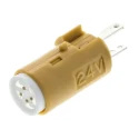 Omron Yellow Indicator Lamp 24V DC 16mm Diameter A16-24DY