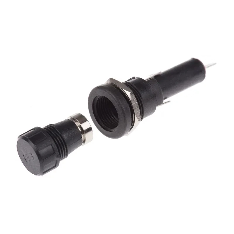 Bulgin 13A 250V AC Panel Mount Fuse Holder 1P-Pole for 6.3 x 25 mm FX0416