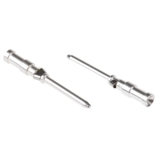 EPIC Heavy Duty Power Connector Contact Male 10A 250V AC Copper Alloy Gold Plated Crimp Termination 0.5mm² Wire 13162100